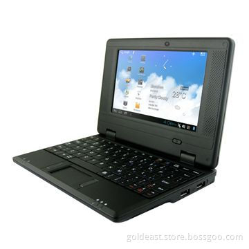7-inch Mini Laptop with Android 4.0 OS, VIA8850 CPU, 512MB DDR and 4GB NAND Flash